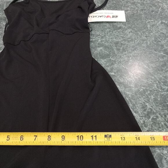 H&M COACHELLA black strappy jumpsuit sz 4 Small Stretchy NWT Festival Whimsigoth - Picture 7 of 15